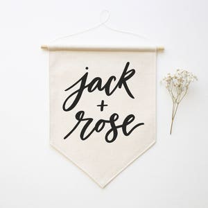 Custom Canvas Banner / Couple Names / Personalized Anniversary