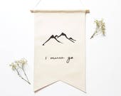 Mountains Double Pointed Wall Banner