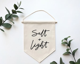 Salt och ljusflagga | Kristen väggbonad