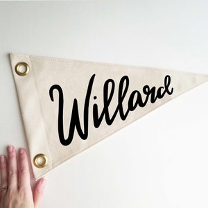 Custom Name Pennant Flag | Cursive