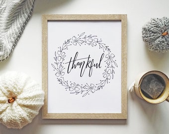 Thankful Digital Print