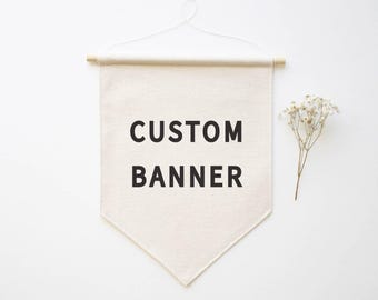 Banner personalizado / Fuente de bloque / Bandera de pared personalizada