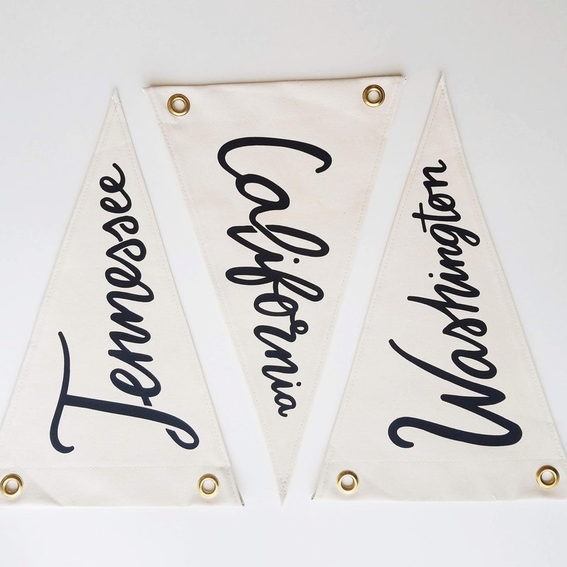 Fabric Pennant Flags - Etsy