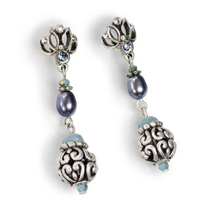 Pastel Earrings, Pearl Earrings, Beaded Earrings, Drop Earrings, Beach Earrings, Boho Earrings, Boho Jewelry, Gift for Her E1377
