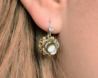 Spiral Twist Split Gauge Earrings Carved Black Horn Boho Jewelry Gift Gothic