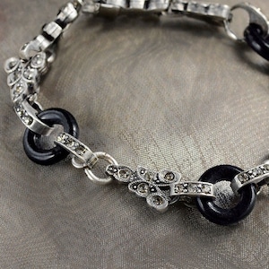 Art Deco Bracelet, Wedding Bracelet, Bridal Bracelet, Deco Bracelet, Art Deco Jewelry, Gatsby Bracelet, Wedding, Bridal Jewelry BR404