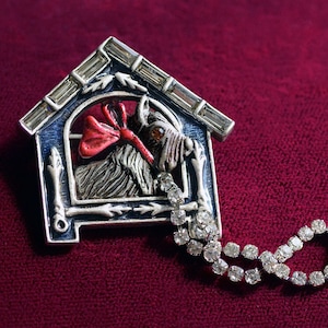 Dog Pin, Art Deco Pin, Scotty Pin, Animal Brooch, Scottie Brooch, Art Deco Jewelry, Dog Jewelry, Scottish Terrier, Scottie, Dog, Brooch P706