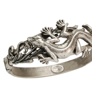 Lizard Bracelet, Lizard Jewelry, SIlver Lizard, Southwest Bracelet, Animal Jewelry, Boho Jewelry, SIlver bangle, Sweet Romance