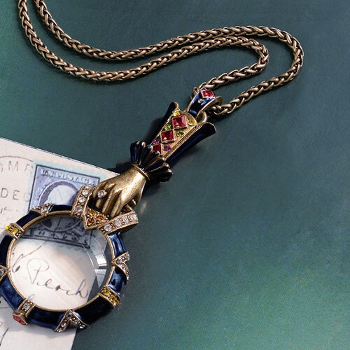 Magnifying Glass Art Deco Necklace 