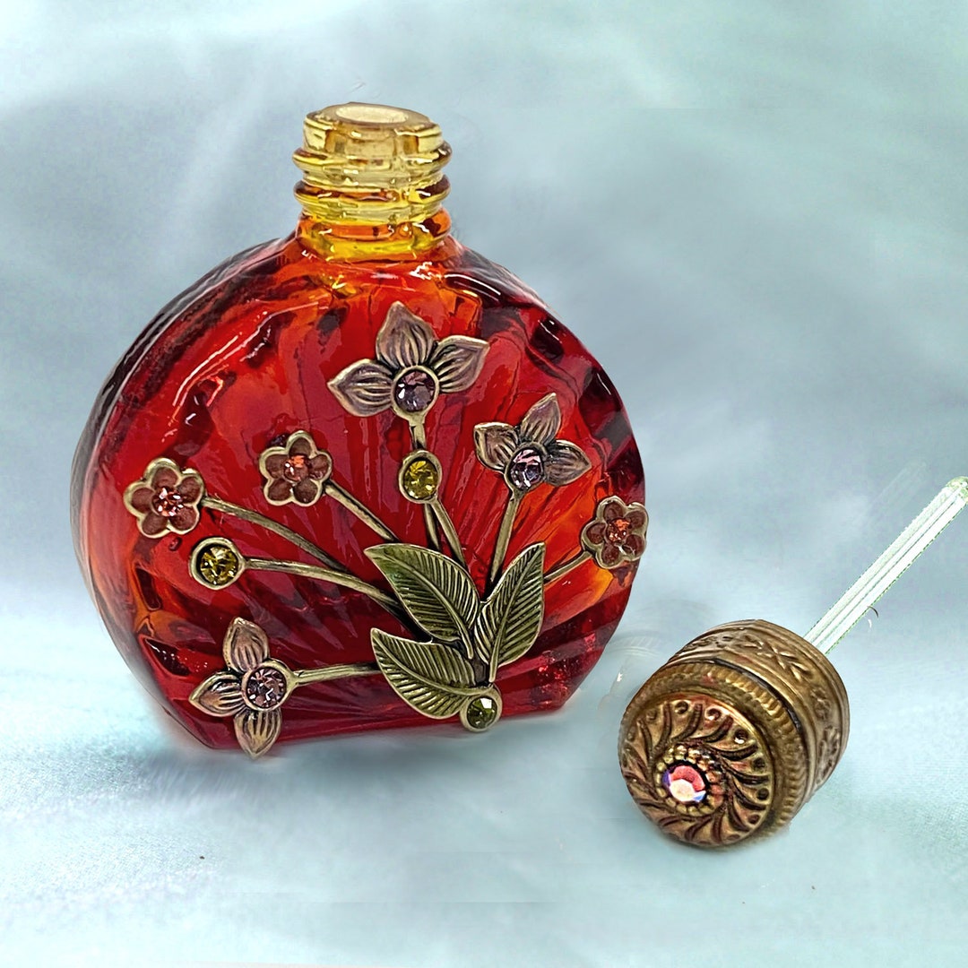 Vintage Perfume Bottle, Essential Oil Bottles, Mini Scent Bottle