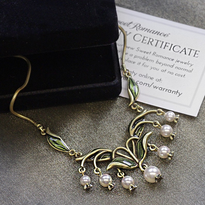 Lily of the Valley Necklace Flower Necklace Gift for Her Etsy