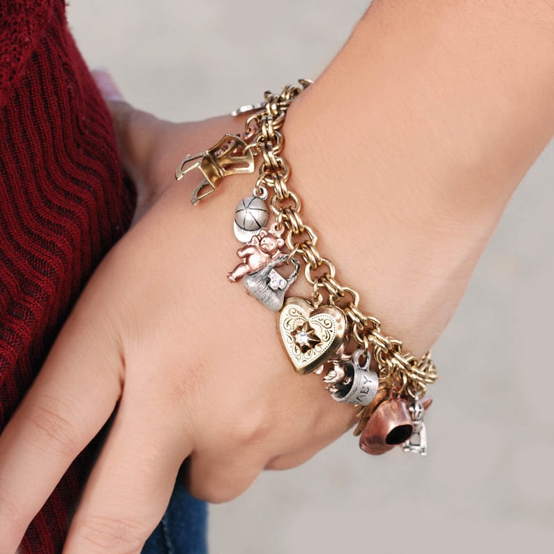 Mother Baby Charm Bracelet Push Present Mothers Day Gift Etsy