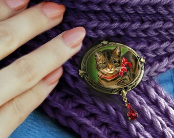 Broche Noël émaillée Père Noël, Rennes, Bonhommes De Neige - Occasion Multicolore - Accessoire De Fêtes Vintage