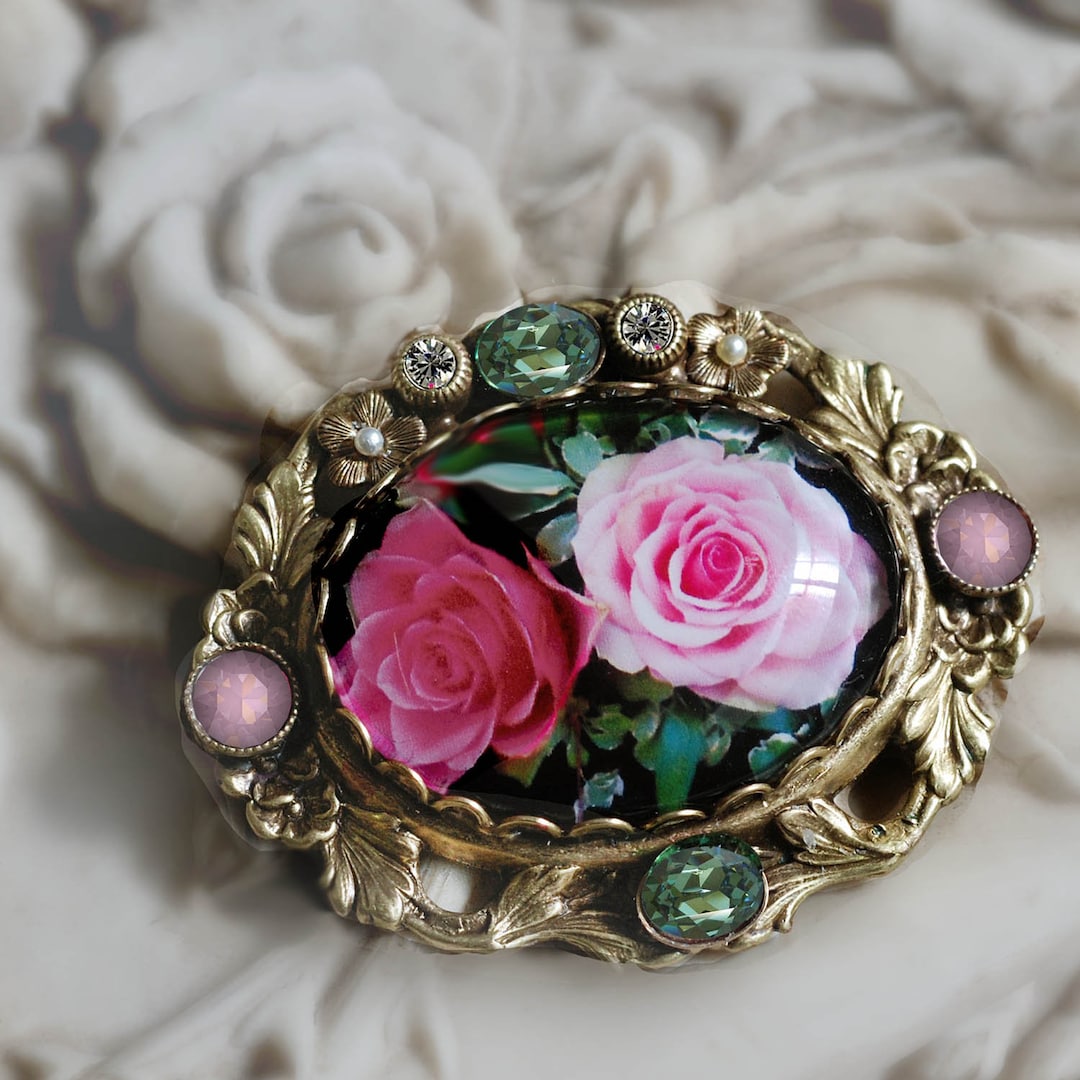 Vintage rose best sale pin