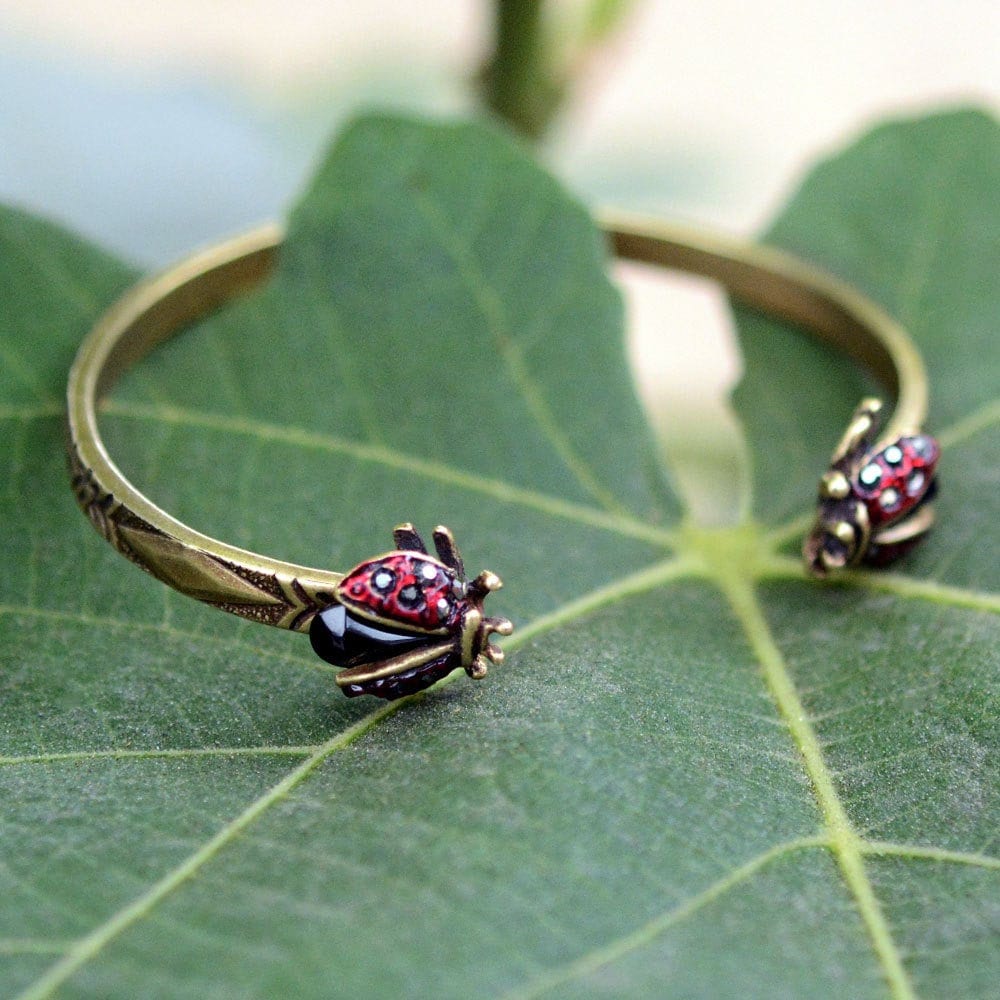 Bracciale da Bambino/a con targhetta in or 9 kt con charm coccinella | Gioiell