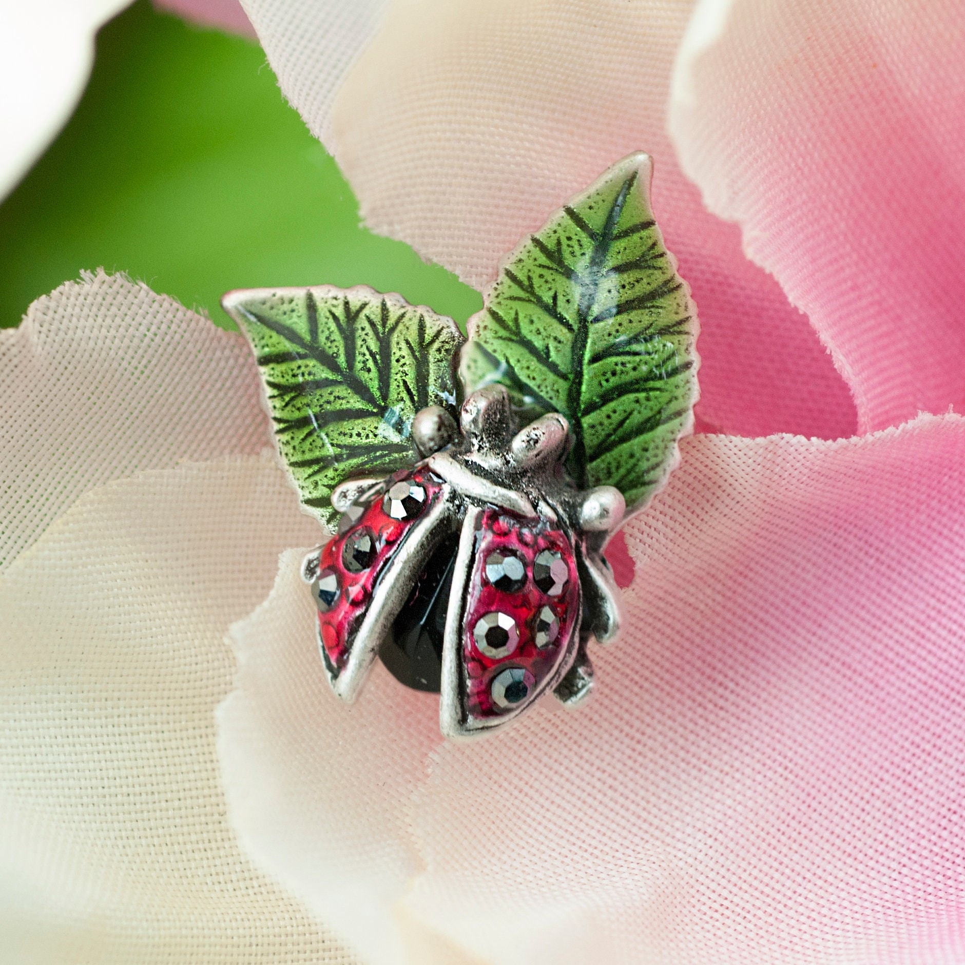 Ladybug Pin Lapel Pin Enamel Insect Pin Good Luck Ladybug Etsy