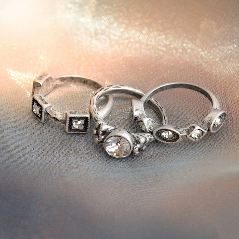 Stacking Ring Set Stacking Rings Vintage Rings Boho Rings - Etsy