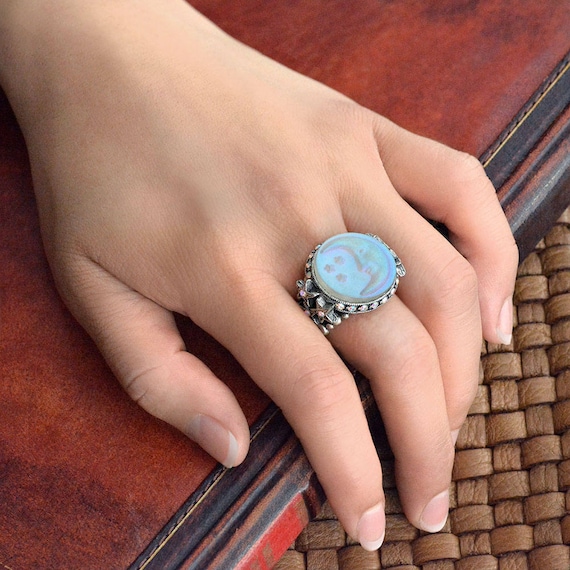 Mandala Turtle Oxidized 925 Sterling Silver Ring (13.8mm) – Blue Apple  Jewelry