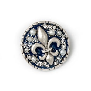 Fleur de Lis Enamel Pin: French Brooch, Gothic Jewelry