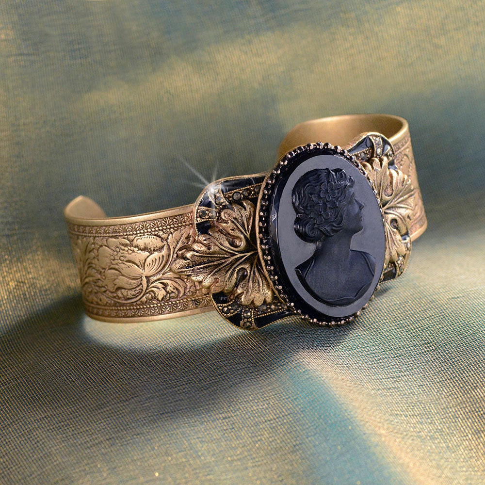 Cameo bangle shop bracelet