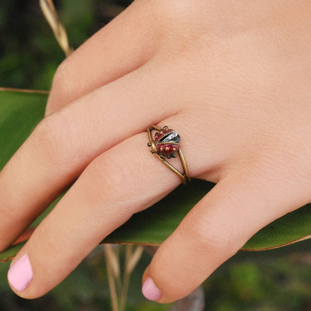 Ladybug Toe Ring Ladybug Ring Toe Jewelry Foot Jewelry Etsy