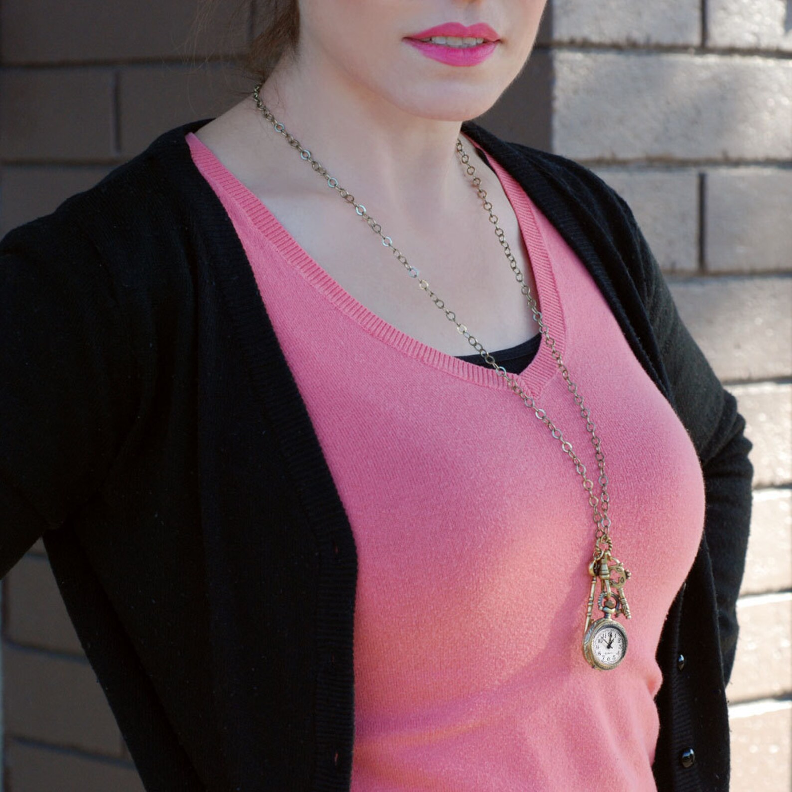 Pocket Watch Necklace Steampunk Necklace Watch Necklace Etsy UK