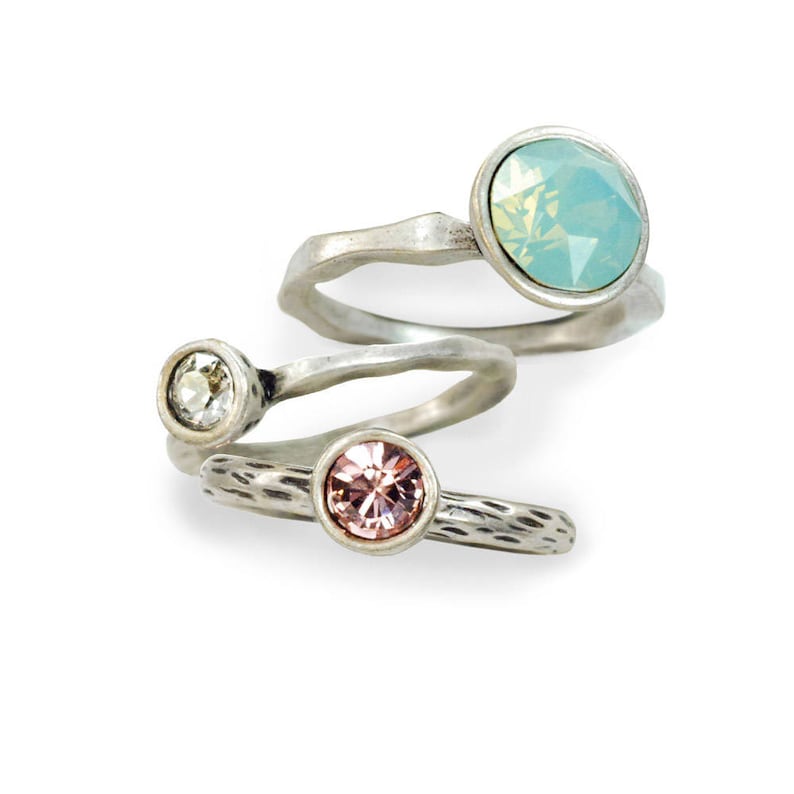 Circle Stacking Rings Stackable Rings Stacking Ring Set - Etsy Israel