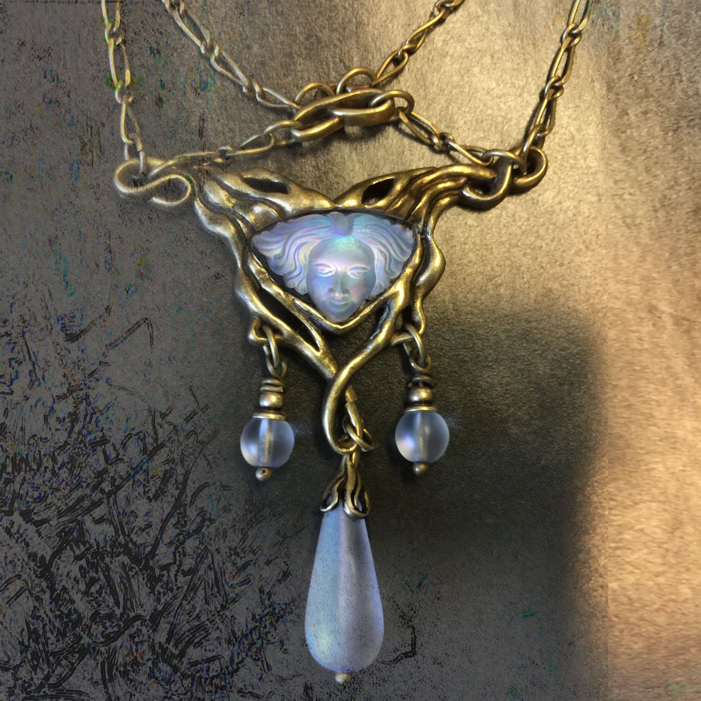 Art Nouveau Necklace Art Nouveau Jewelry Vintage Jewelry Art
