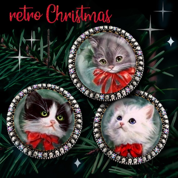 Premium Photo  Christmas gifts with persian cats, vintage filter image