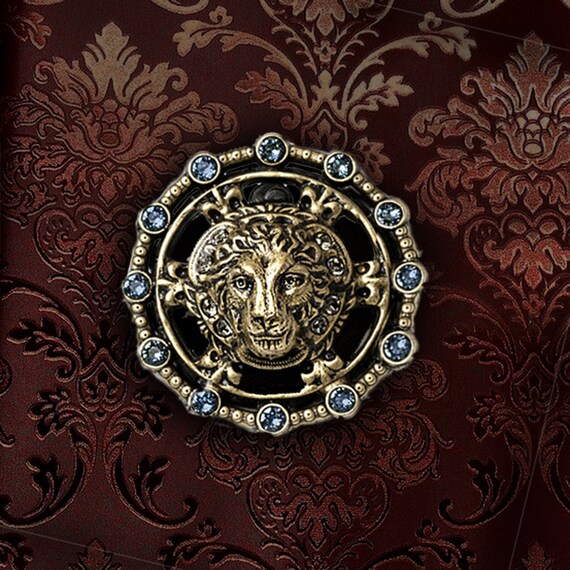 Lion brooch pin sale