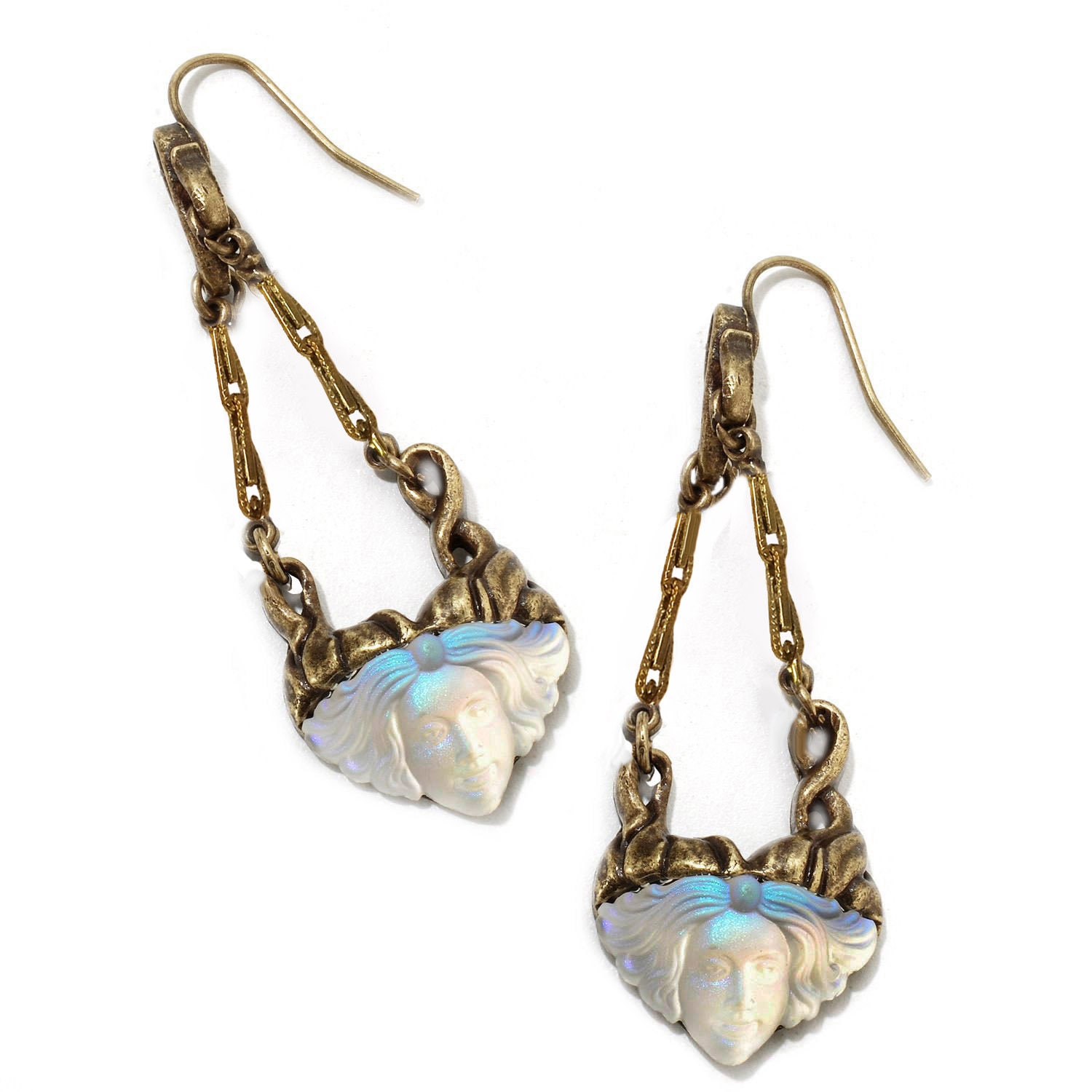 Futura Art Nouveau Earrings Clip Earrings Art Nouveau Etsy