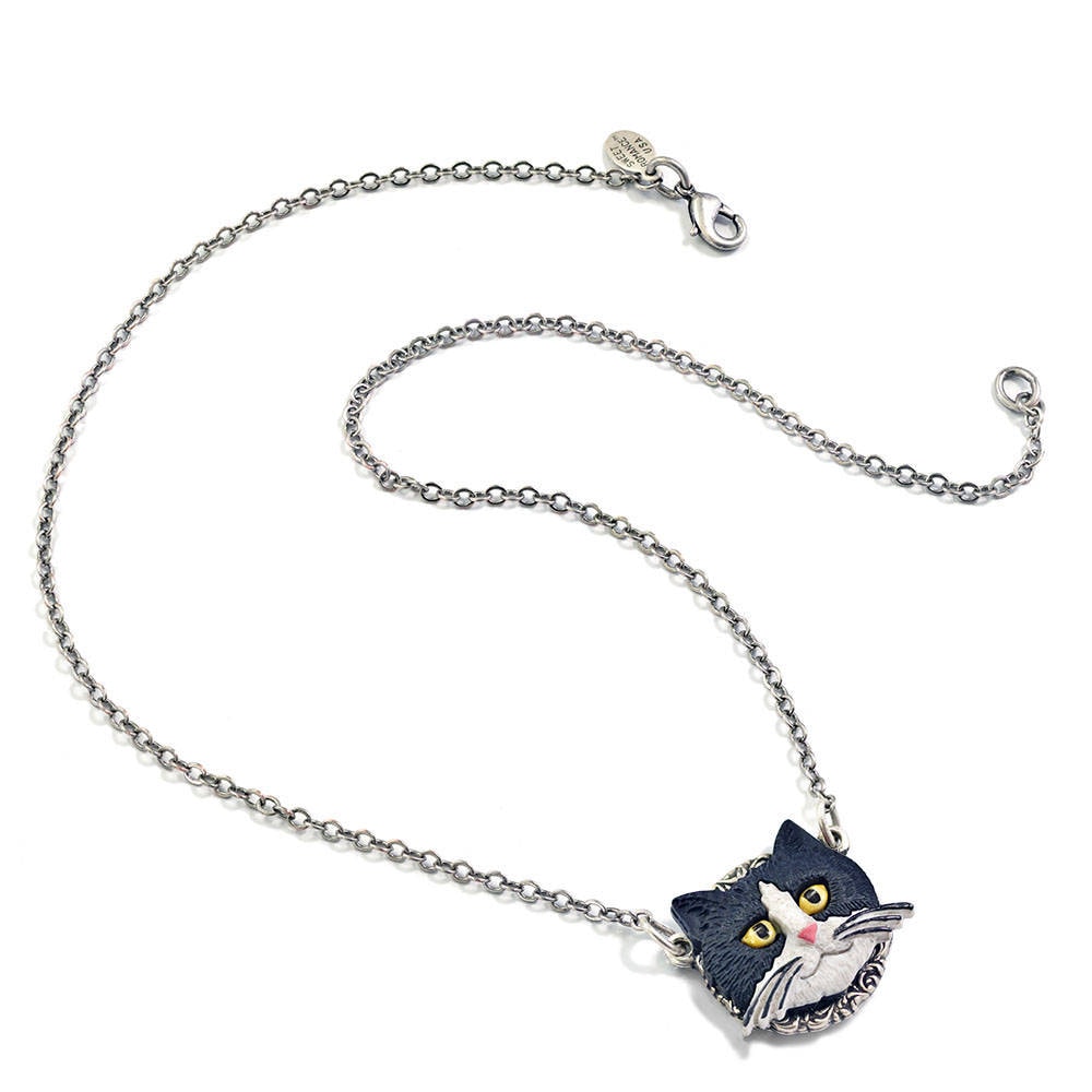 Cat Pendant. Cat Necklace Cat Jewelry Gift for Cat Lover Etsy