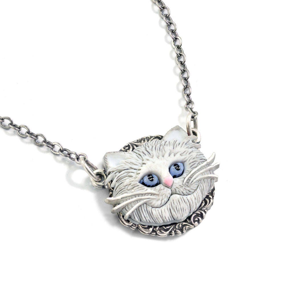 Cat Pendant. Cat Necklace Cat Jewelry Gift for Cat Lover Etsy