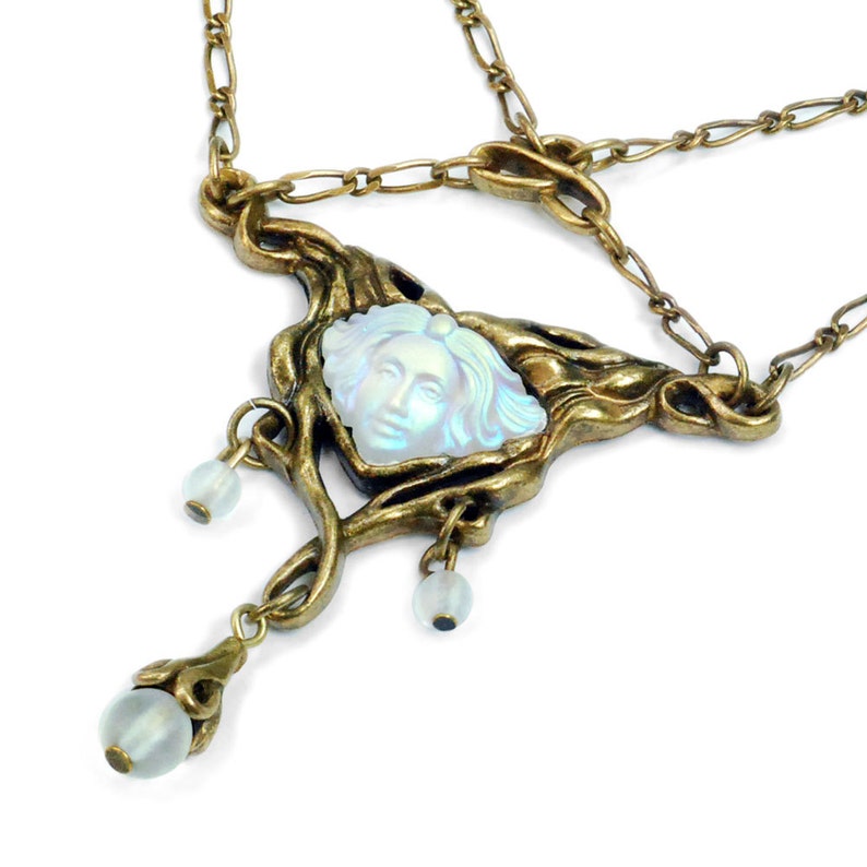 Art Glass Jewelry Art Nouveau Jewelry Futura Necklace Art Nouveau Necklace Art Nouveau Jewelry Vintage Jewelry Belle Epoque N114