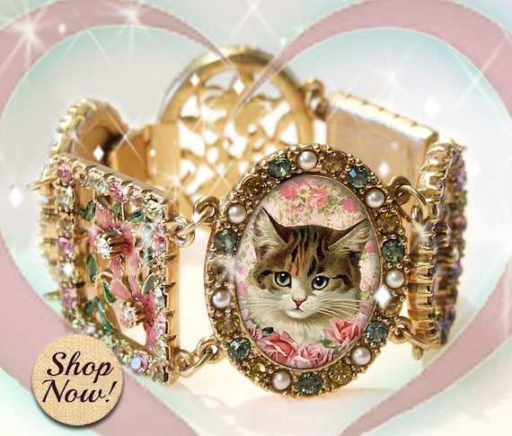 Etsy hotsell cat jewelry