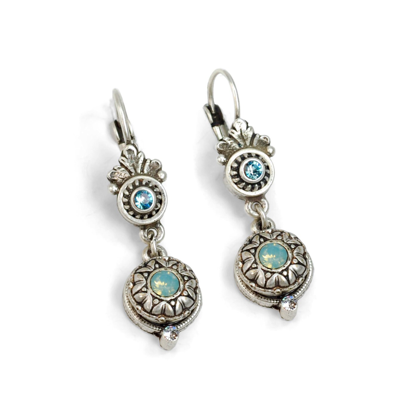 Victorian Earrings Small Earrings Minimalist Earrings Opal - Etsy