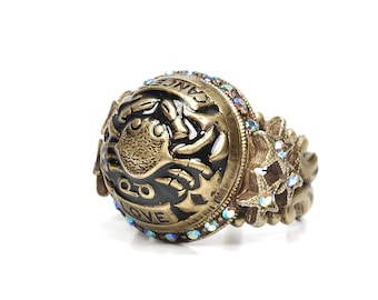 Zodiac Sign Ring: Vintage Style Astrology Jewelry