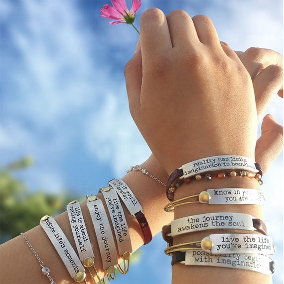 12 Pcs Bulk Inspirational Gifts Leather Bracelets For Women Girls  Motivational