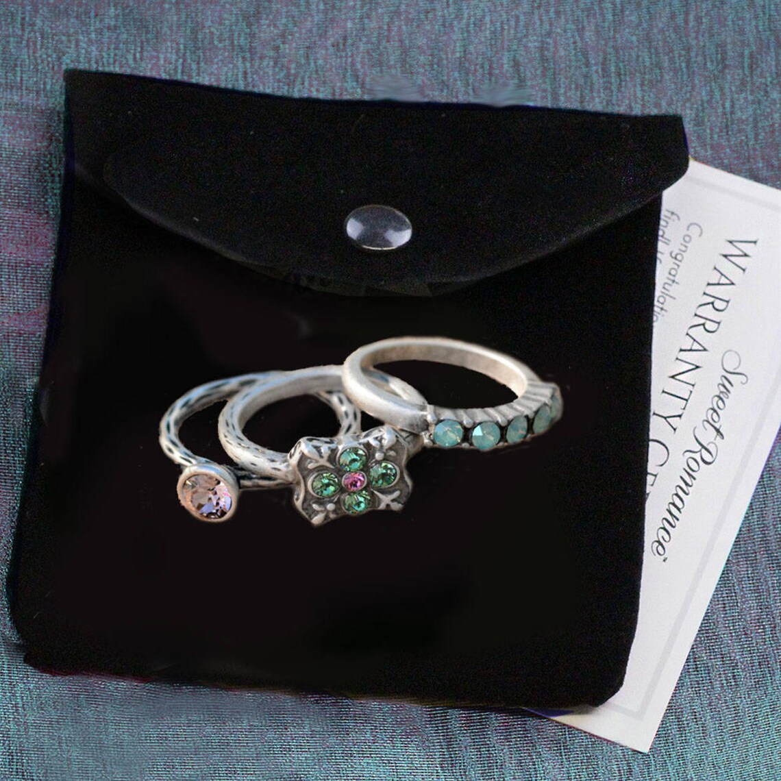 Stacking Rings Set Stackable Rings Antique Ring Stack Etsy