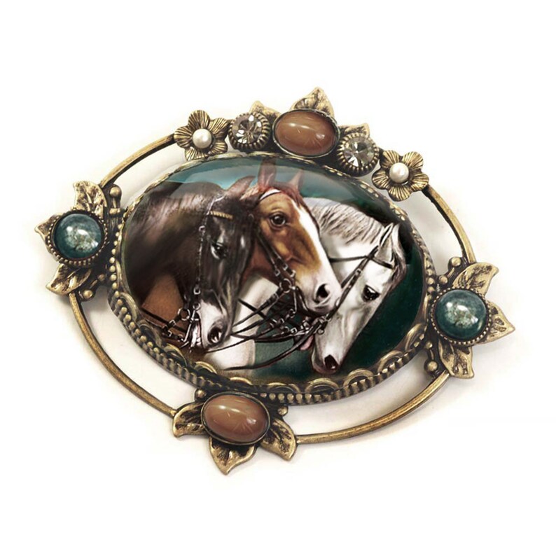Horse Jewelry Horse Gift Vintage Pin Equine Jewelry Horse Etsy