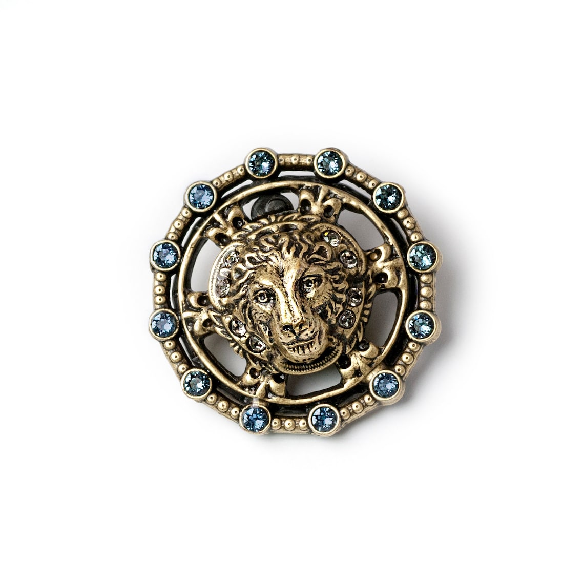 Lion brooch, medieval, lion king, gothic jewelry, lapel pin, enamel pin, victorian jewelry, cat lover gift, small brooch, cat jewelry P654 image 4