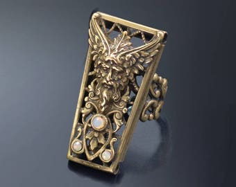 Anillo de Zeus: amuleto del dios griego, estilo vintage ajustable