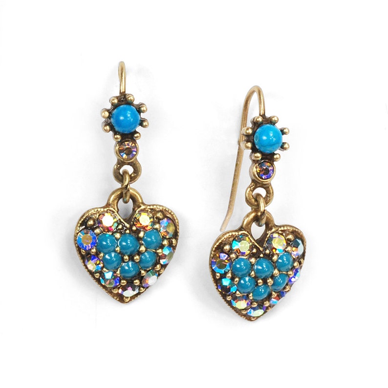 Crystal Heart Earrings main image 1