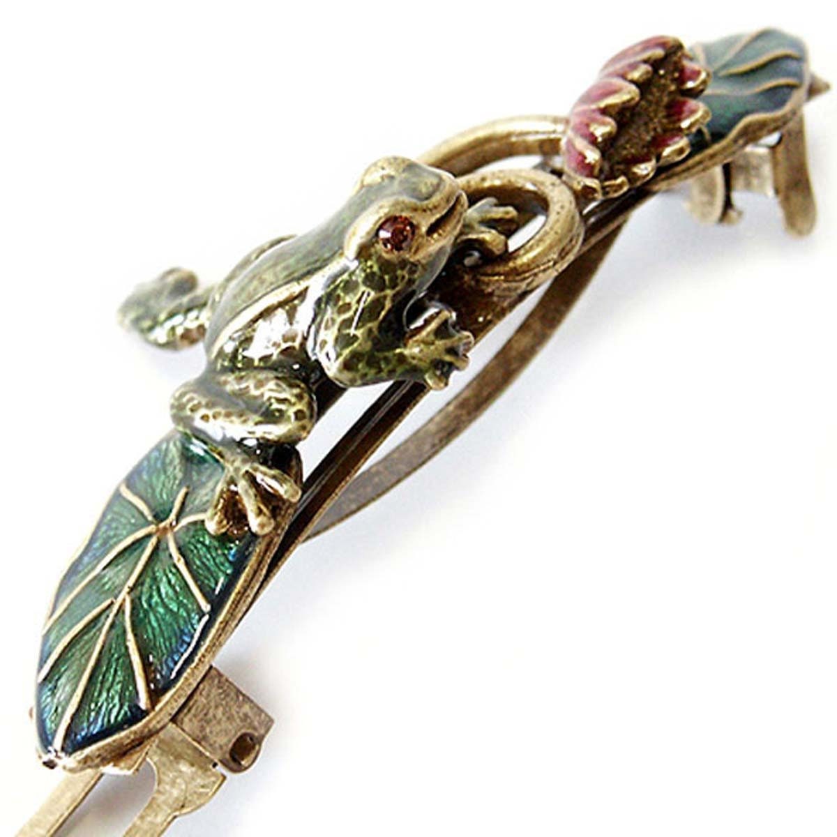 Frog Barrette Frog Hair Clip Frog Jewelry Frog Gift Animal Etsy