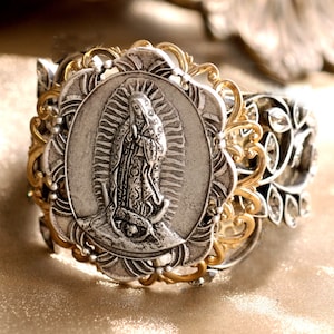 Virgen de Guadalupe, Señora de Guadalupe, Pulsera Religiosa, Inspiradora, Pulsera Virgen María, Regalo Primera Comunión, Confirmación BR900