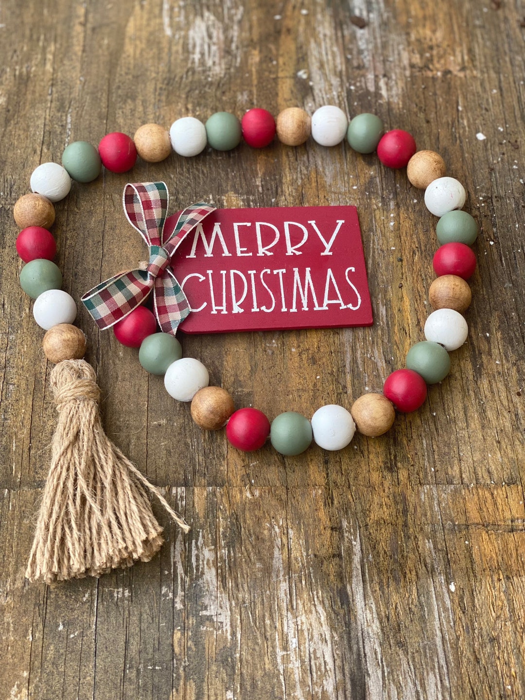 Christmas Bead Garland 