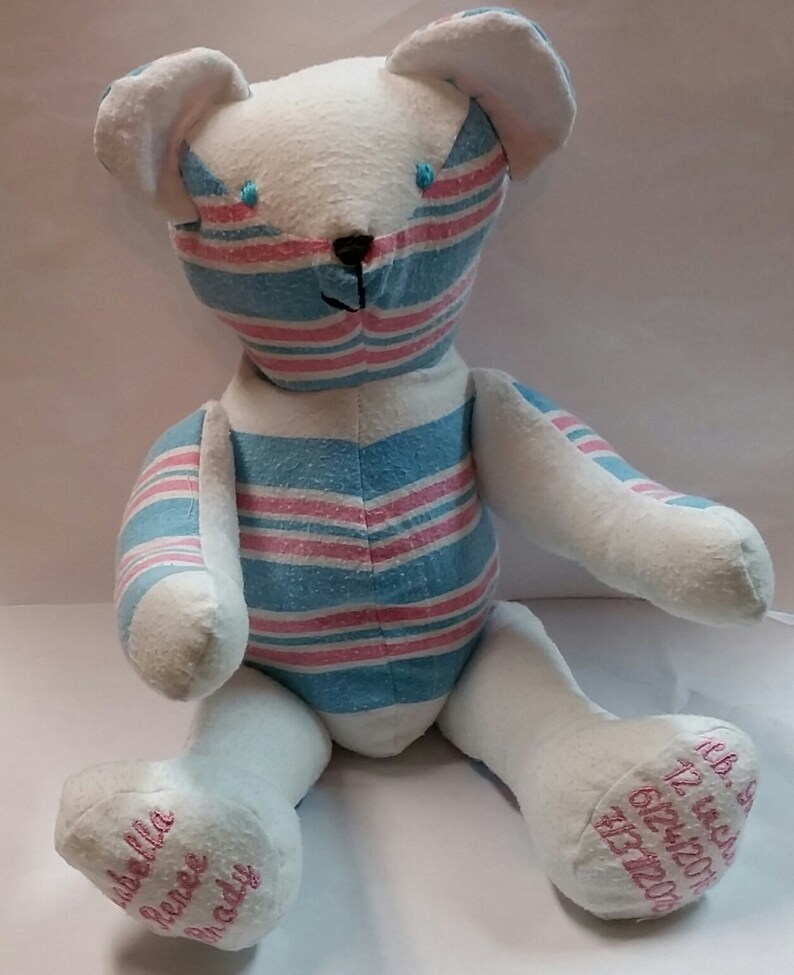 Keepsake Teddy Bear Actual Birth Weight and Length Etsy