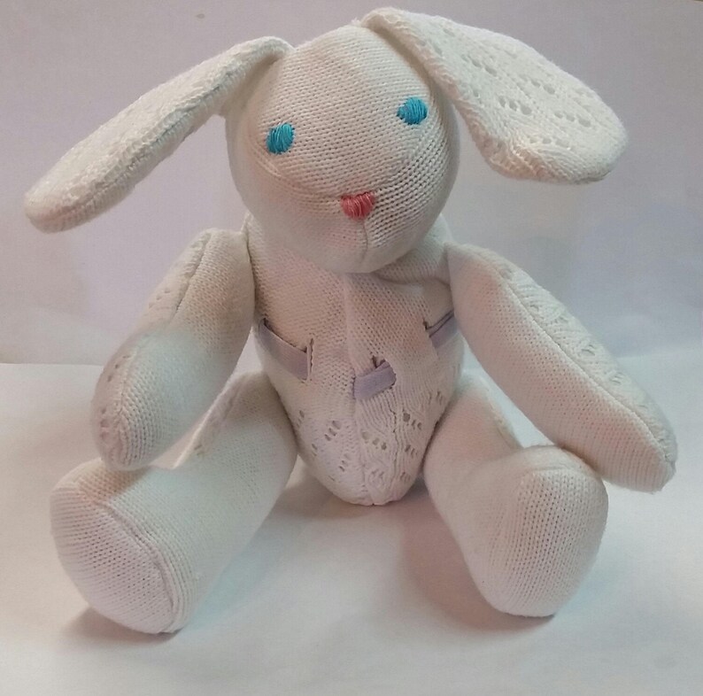 Keepsake Bunny Rabbit from Hospital Blanket Etsy