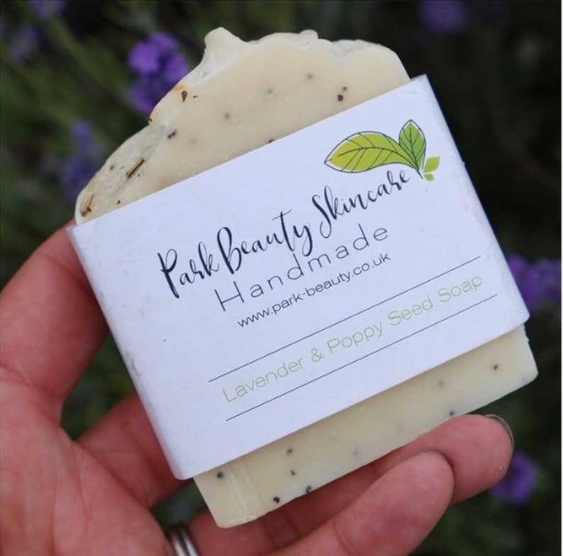Lavender and Poppy Seed Soap Natural Soaps Handmade in Etsy