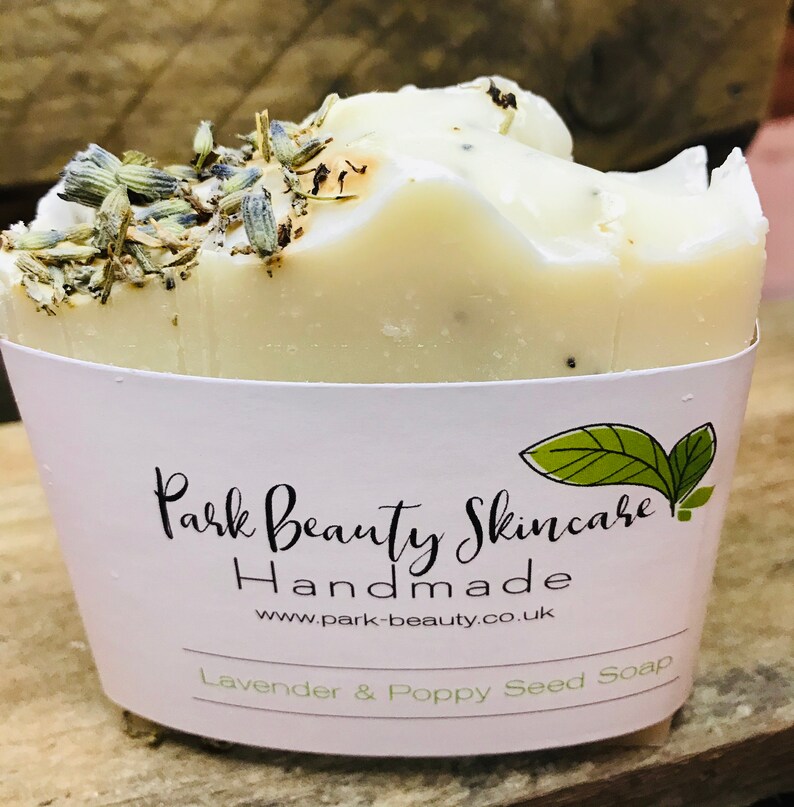 Lavender and Poppy Seed Soap Natural Soaps Handmade in Etsy